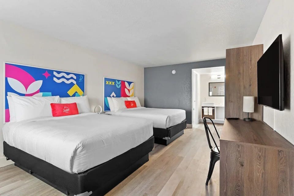 Stretch out in a spacious room designed for easy relaxation.