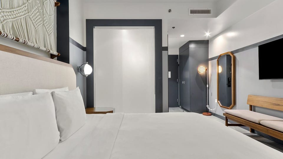 Stretch out comfortably with roomy layout and modern, clean design.