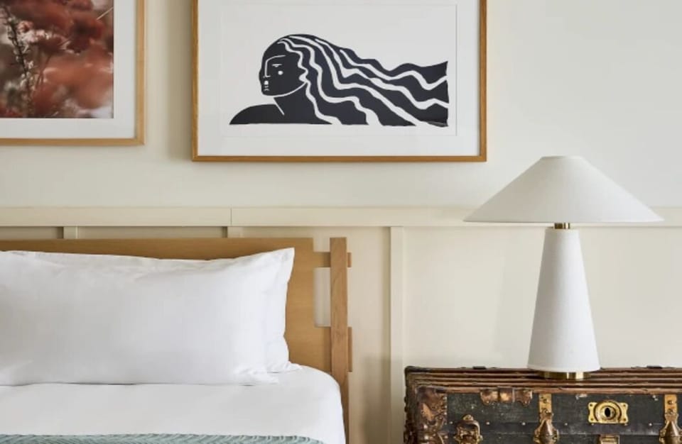 Settle in with warm lighting and boutique design details.