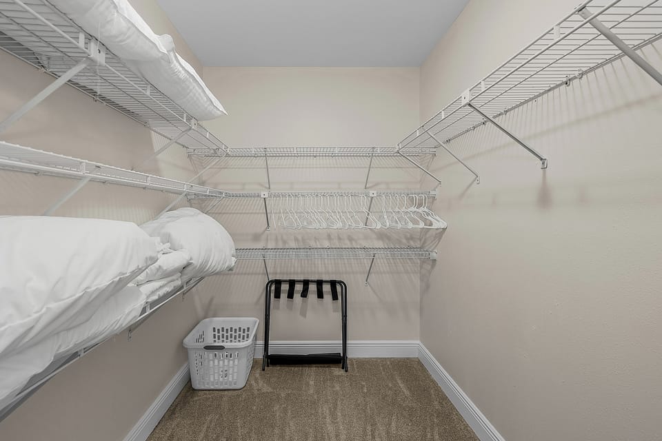 Walk-in closet in 2nd bedroom