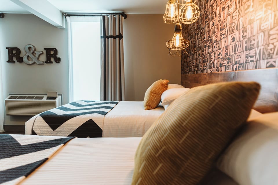 Classic Double Room, 2 Double Beds | Premium bedding, pillowtop beds, minibar, individually decorated