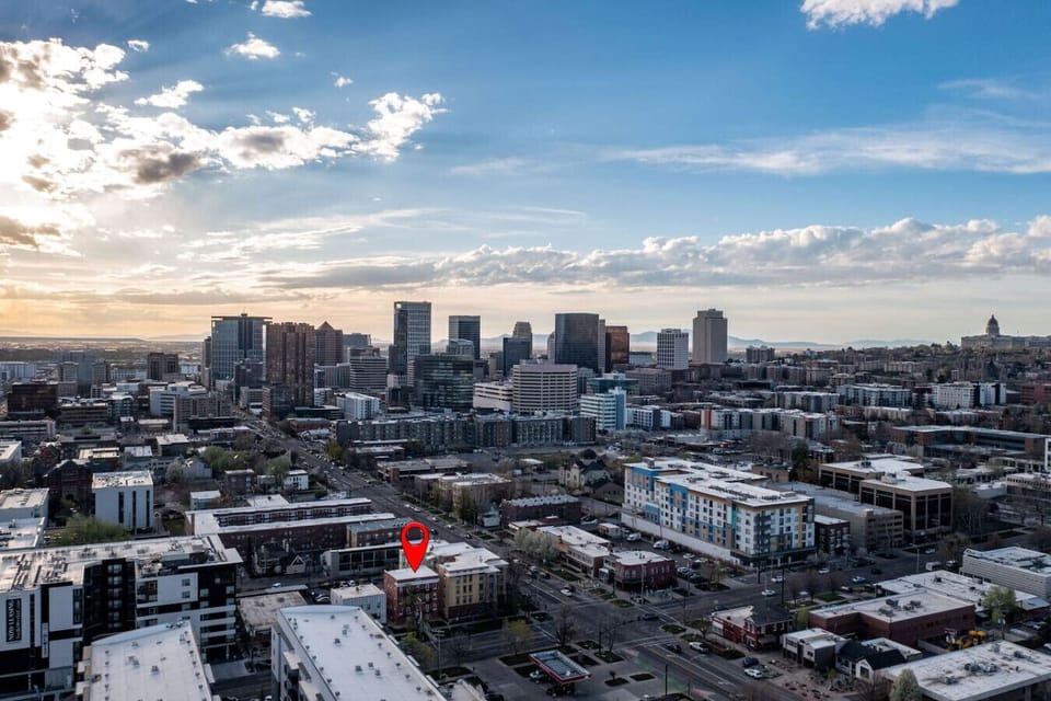 Perfect spot to enjoy sunrise and city scenery.