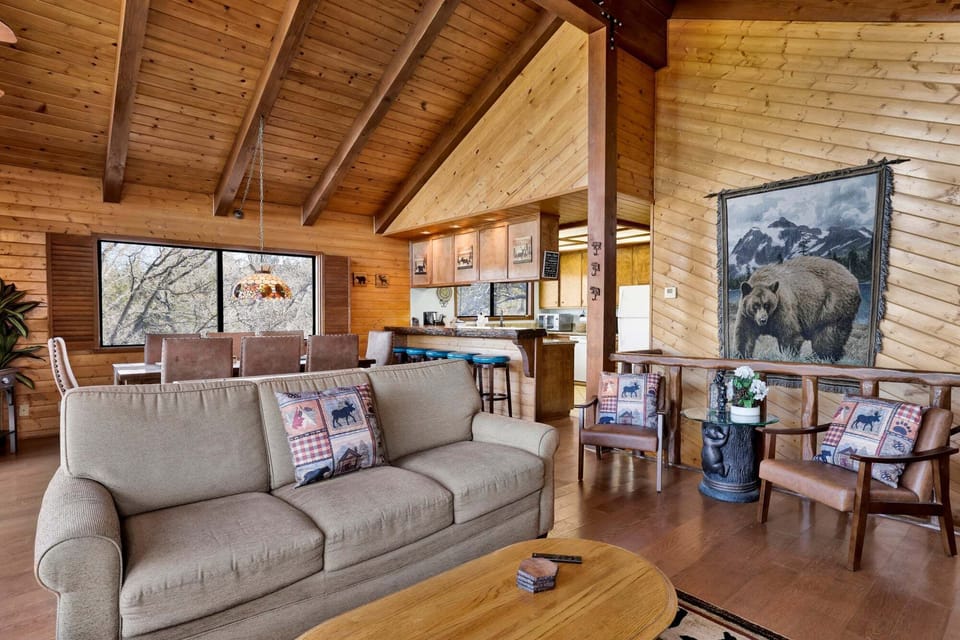 Cabin, Multiple Beds, Mountain View (2600) | Living area