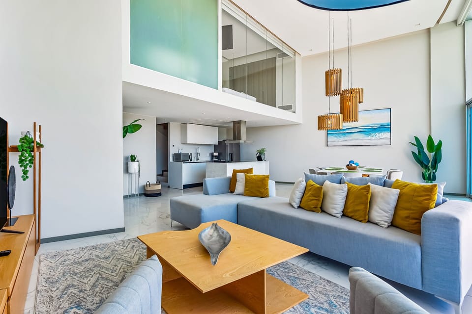 Condo, Multiple Beds, Pool Access, Ocean View (Ocean Vista Oasis at Maritima Playa) | Living area