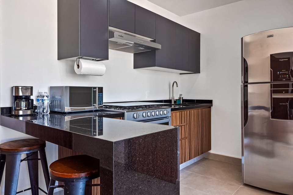 Apartment, 1 Double Bed with Sofa bed, Patio, Pool View (Araquuna F203) | Private kitchen
