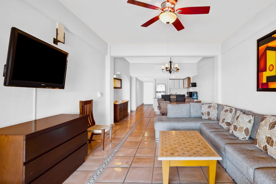 Apartment, Multiple Beds, Pool Access, Ocean View (El Anclote Beach Villa # 5103) | Living area