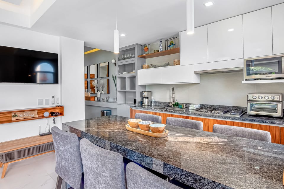 Condo, Multiple Beds, Balcony, Ocean View (Playas Gemelas Framboyan 803A) | Private kitchen