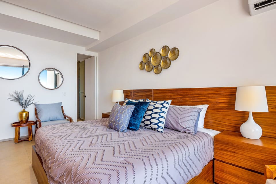 Condo, Multiple Beds, Pool Access, Ocean View (Aria Ocean Condo, # 403 T3) | 1 bedroom, individually decorated, individually furnished, bed sheets