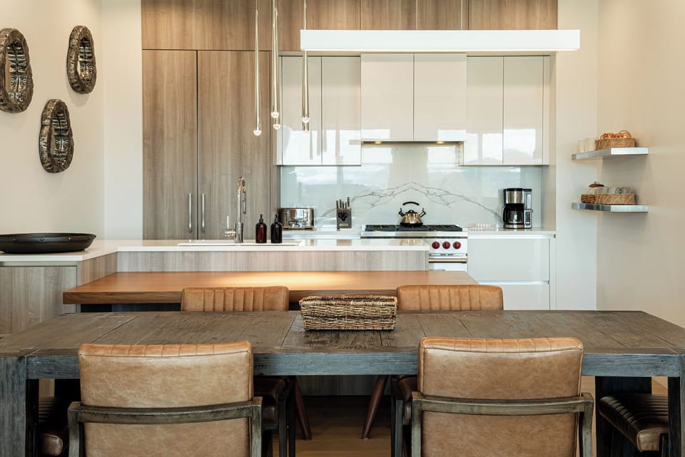 Modern kitchen with high-end appliances