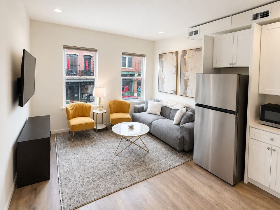 Living Room and Kitchen