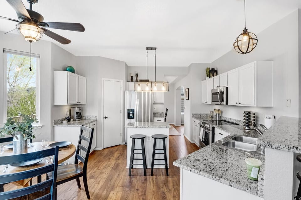 Kitchen comes with stainless steel appliances and is recently remodeled