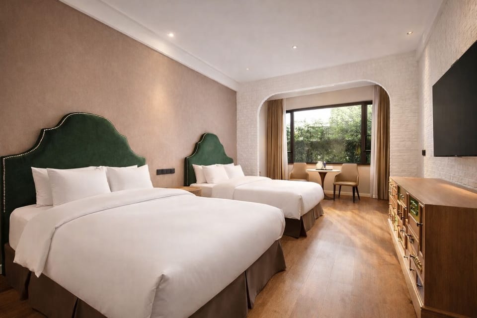 Family Quadruple Room, 2 Queen Beds, Garden View | View from room