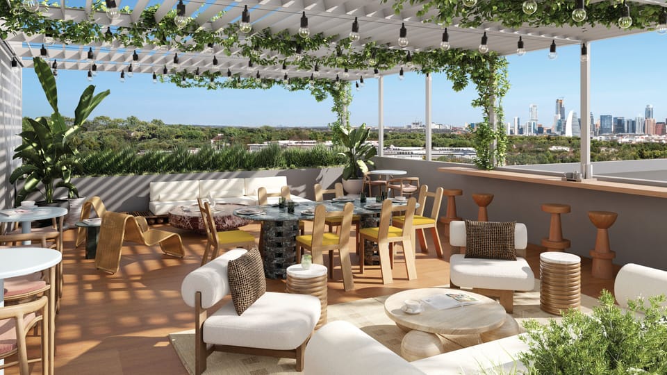 Rooftop furniture will not arrive till April 2026, but it'll be open nonetheless.