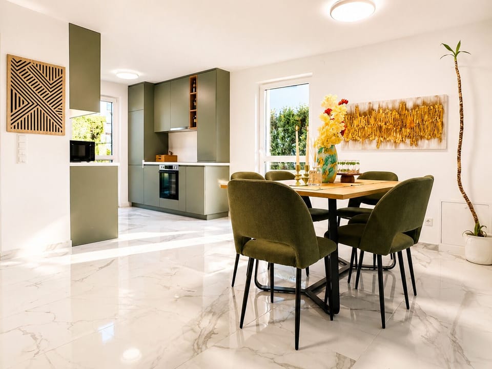 Luxury Villa | Private kitchen | Fridge, microwave, oven, stovetop