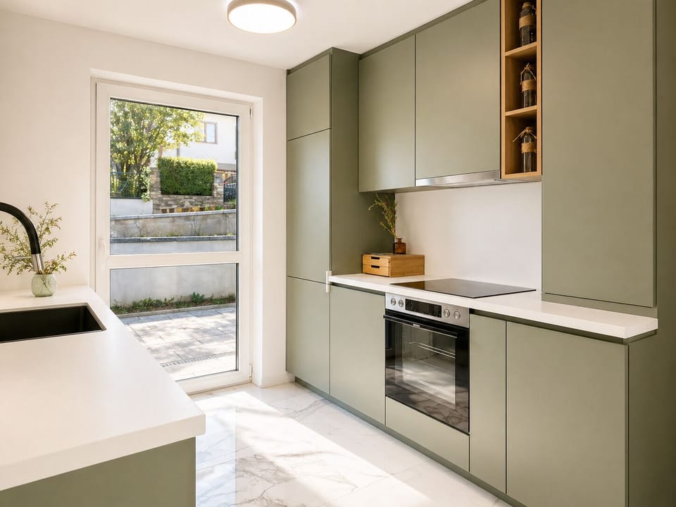 Luxury Villa | Private kitchen | Fridge, microwave, oven, stovetop