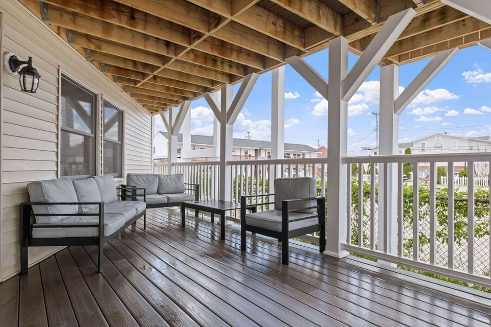 You'll have access to shared deck right next to your unit.