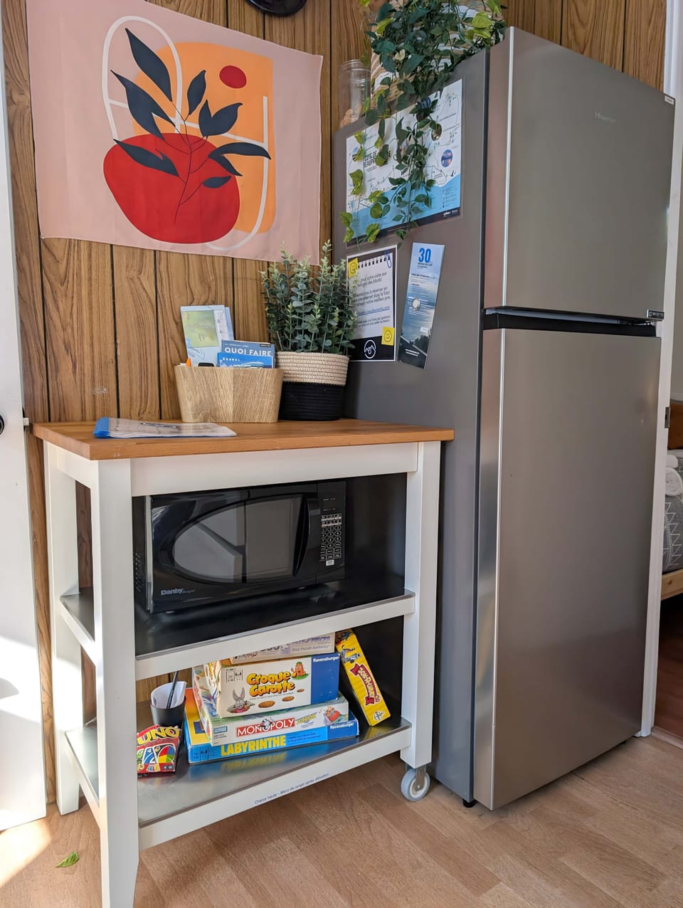 Tout le nécessaire est à votre disposition pour cuisiner comme à la maison.