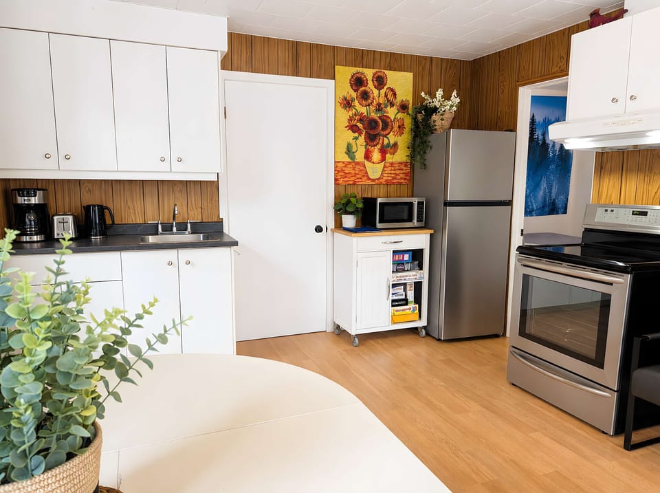 Cuisine entièrement équipée pour cuisiner comme à la maison.