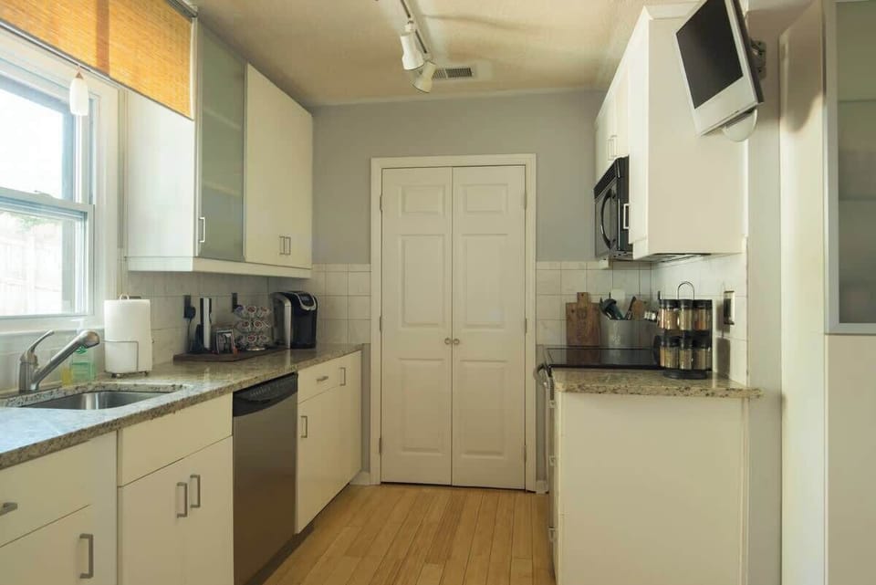 Fully equipped and updated kitchen. Ready for your cooking skills or takeout! 