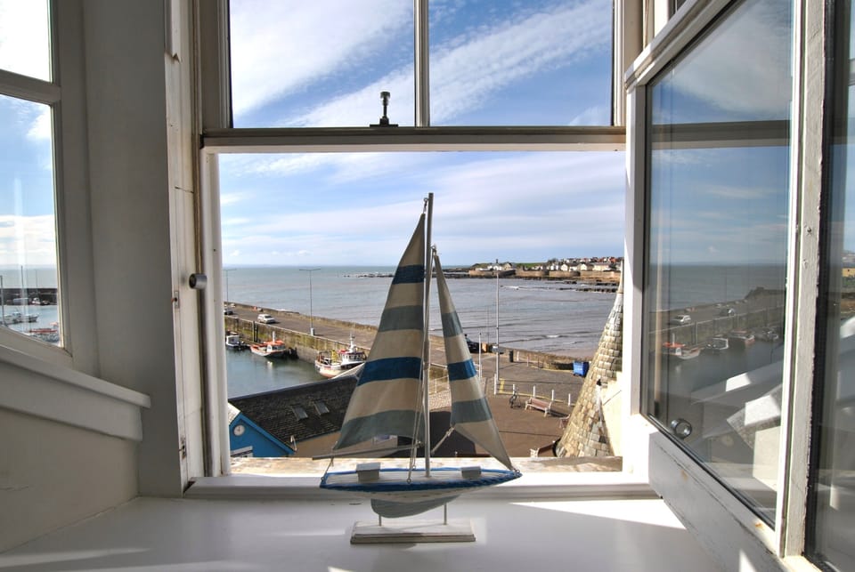 View from the upper twin bedroom