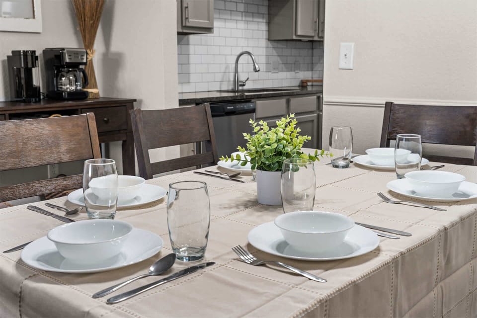 Make mealtime memories together in the inviting dining area