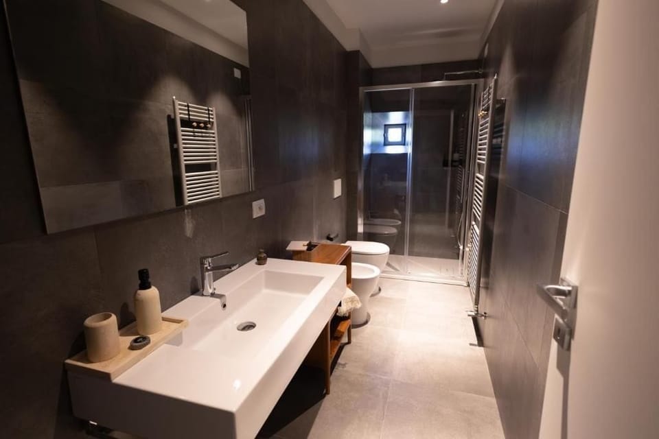 Comfort Double Room, Lake View | Bathroom | Shower, free toiletries, hair dryer, slippers