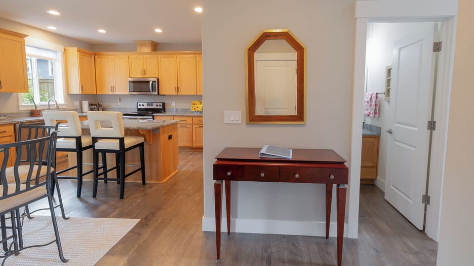 HALF BATHROOM, INFORMAL DINING AREA, GUIDE BOOK
