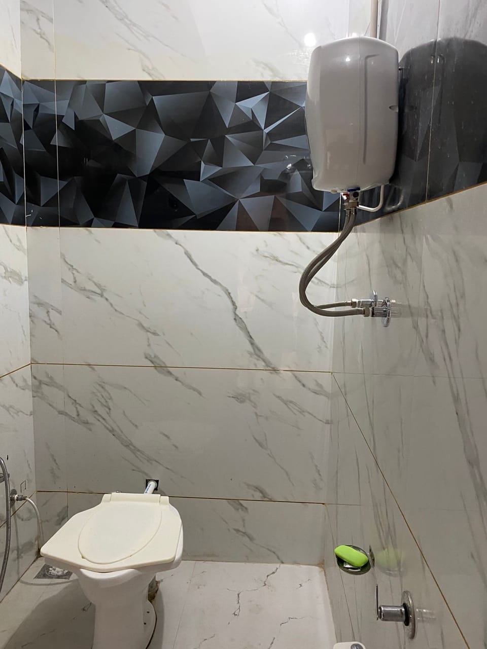 Family Room, Balcony | Bathroom | Shower, towels, soap