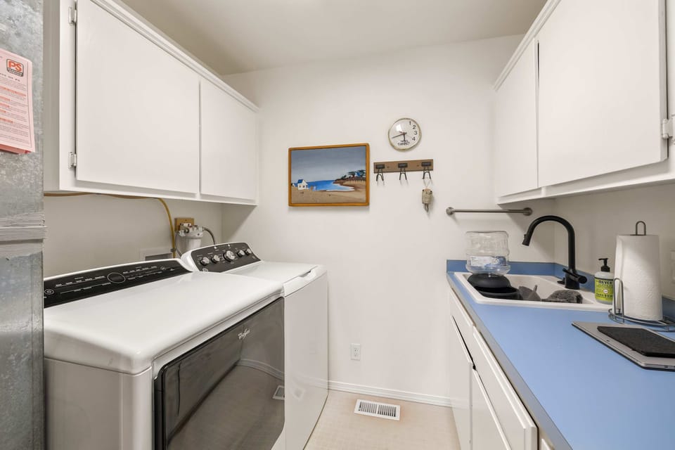 Laundry room on the main floor