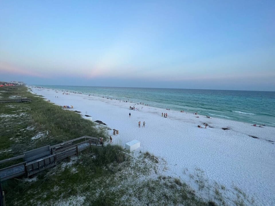 Beach views off private balcony