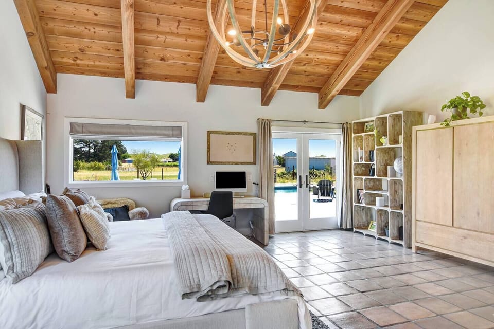 Primary ensuite with a view from your bed or your desk.