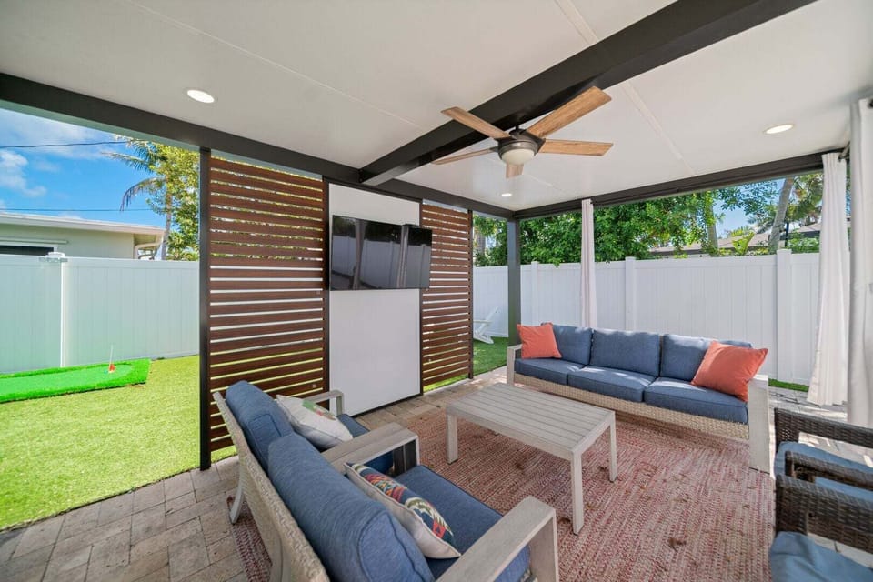 Shaded pergola for outdoor relaxation