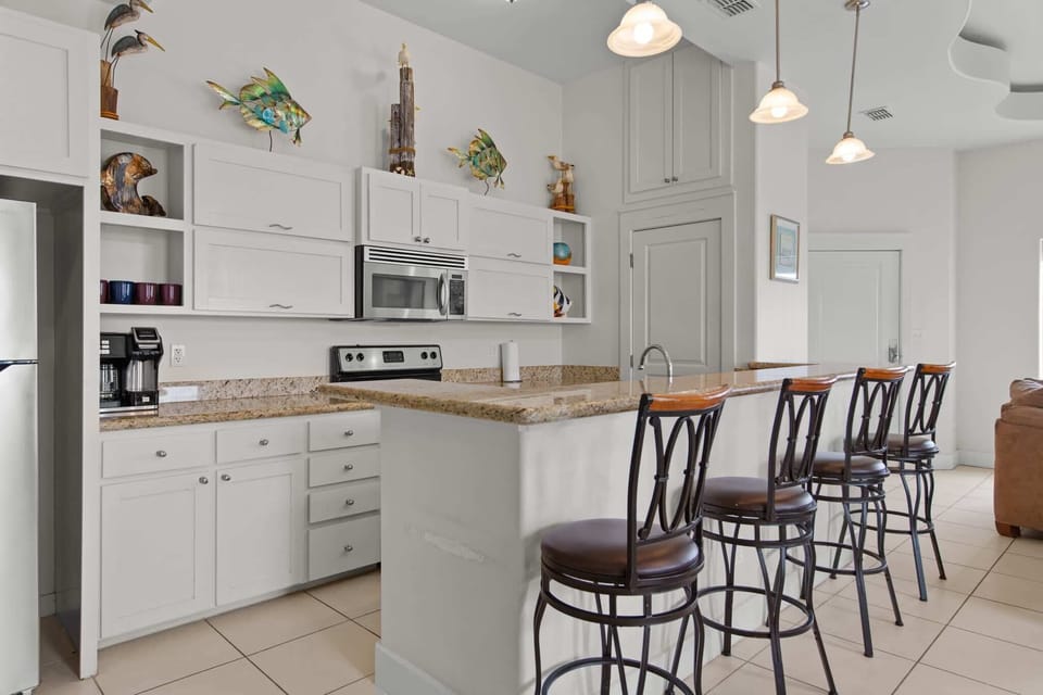 Pull up a stool at the kitchen bar