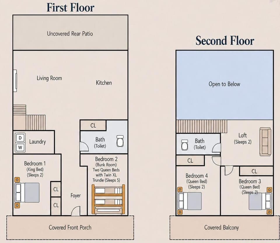 Floor plan of The Cardinal House