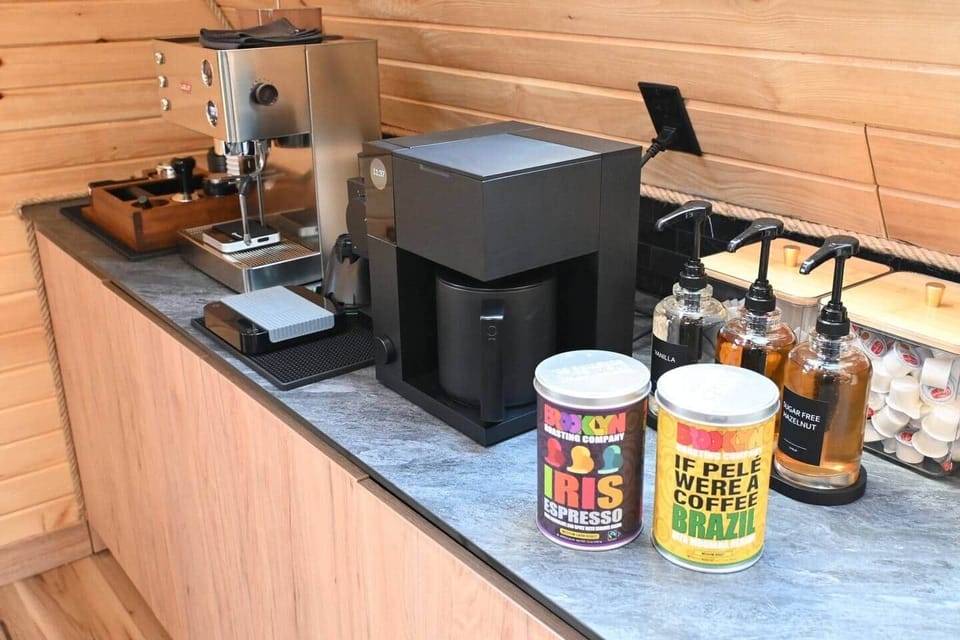 If Coffee is your thing, Cardinal House has you covered. Full stocked high quality coffee bar where you have your choice of drip coffee, french press or espresso with our Lelit setup for your enjoyment. Enjoy fresh beans from Brooklyn Roasting!