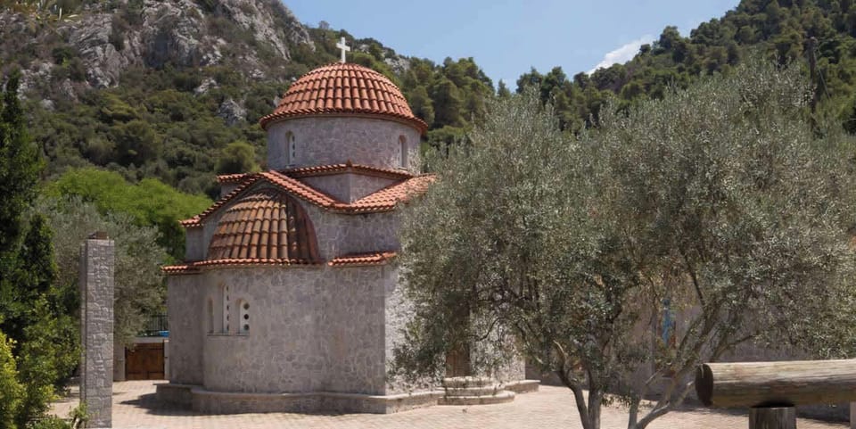 Nea Epidavros Beach with Crystal-Clear Waters and Mountain Views - 500m