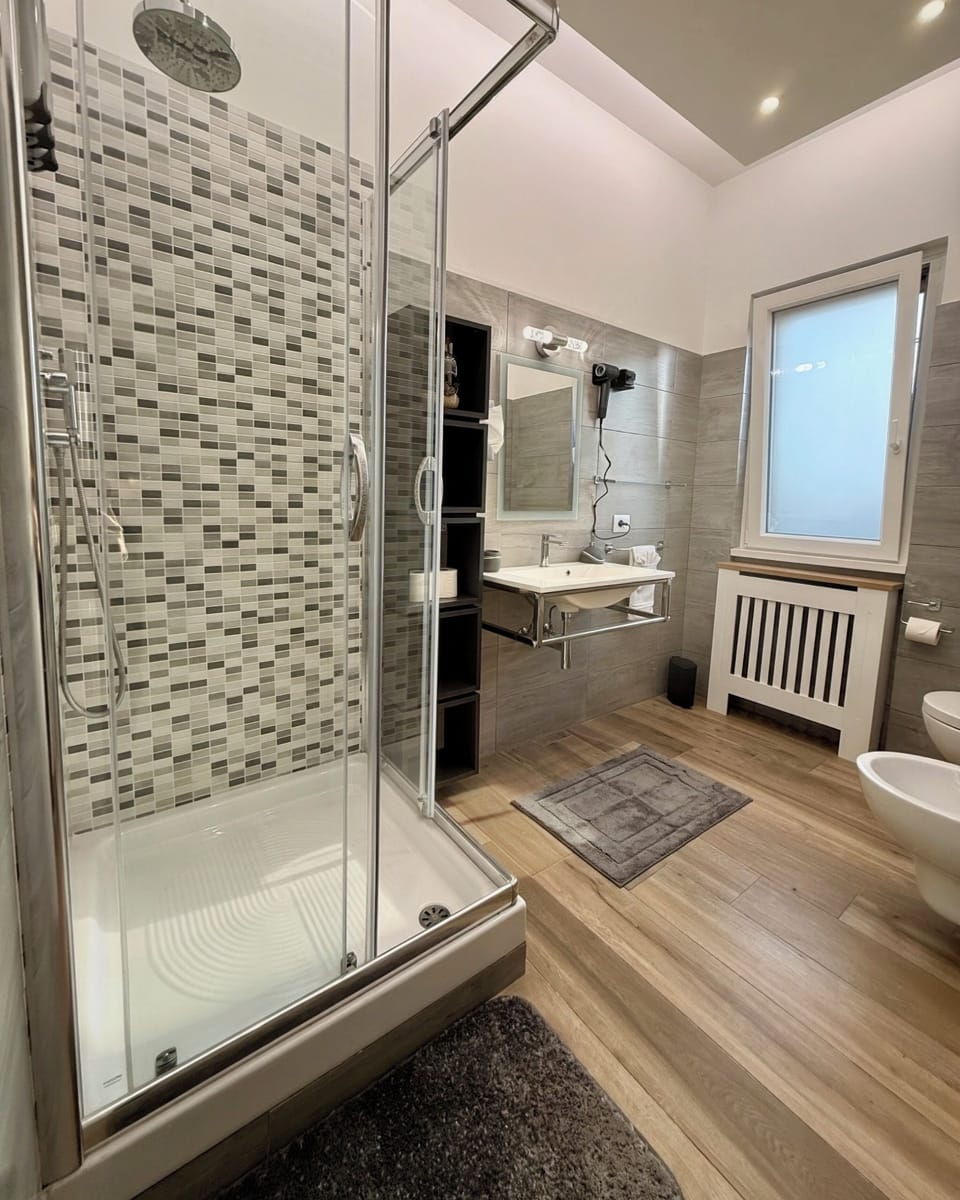 Superior Townhome, Balcony | Bathroom | Hair dryer, towels, soap, shampoo
