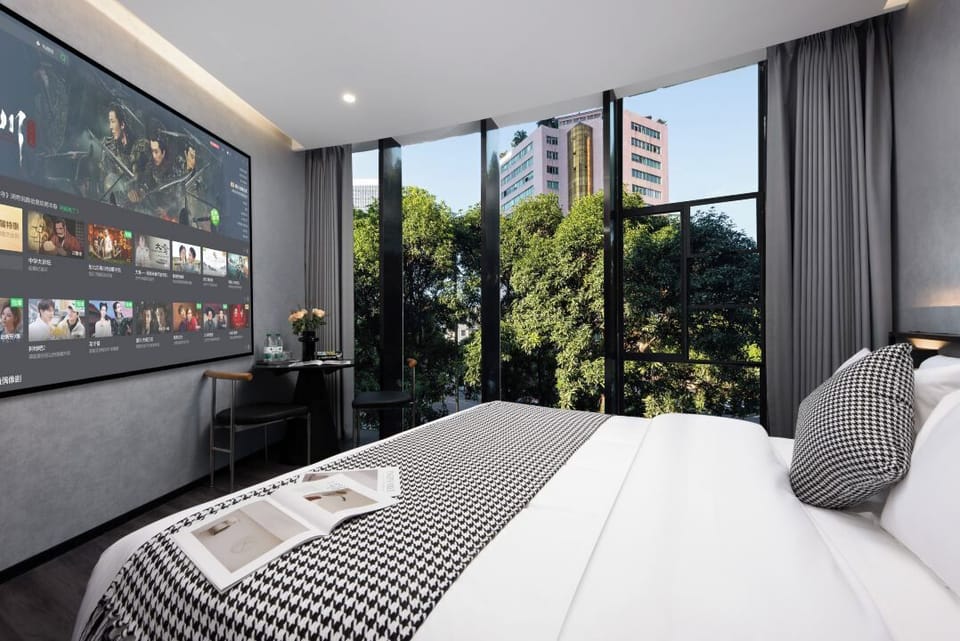 Luxury Double Room, City View | Laptop workspace, free WiFi