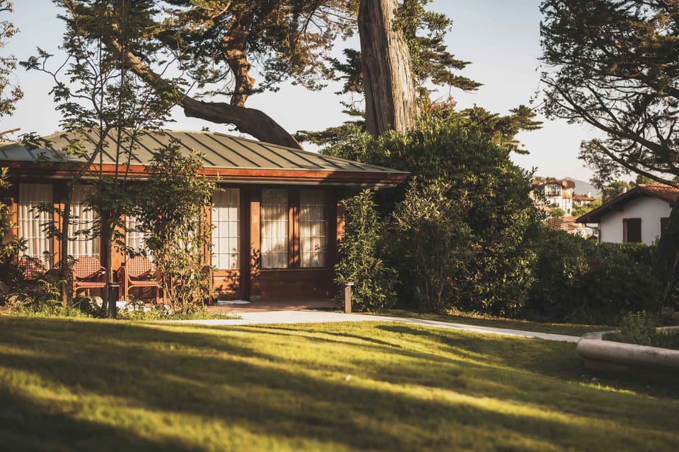 Sunlit gardens and timeless Basque elegance set the scene for an unforgettable stay at Parc Victoria.