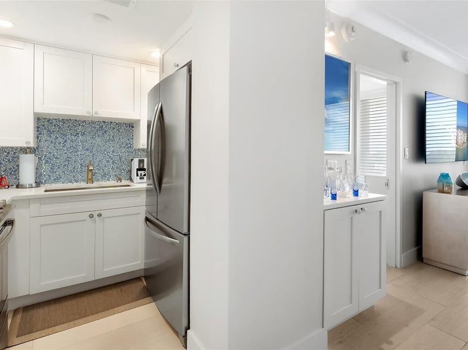 Quartz and Stainless Kitchen