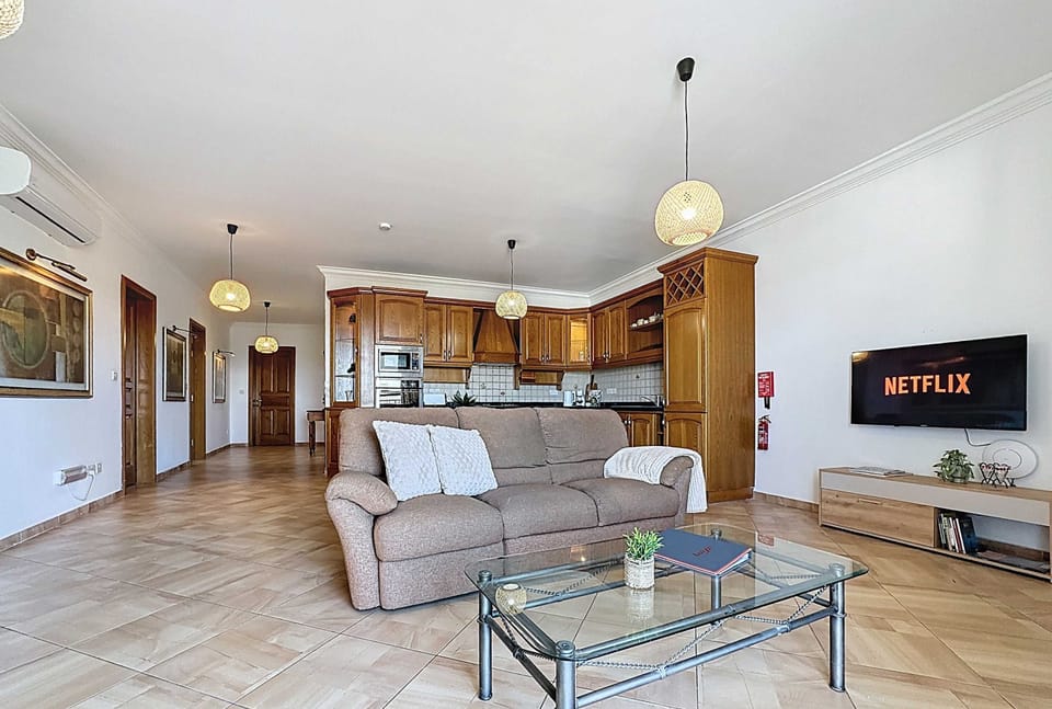 Living Room Area with Smart TV