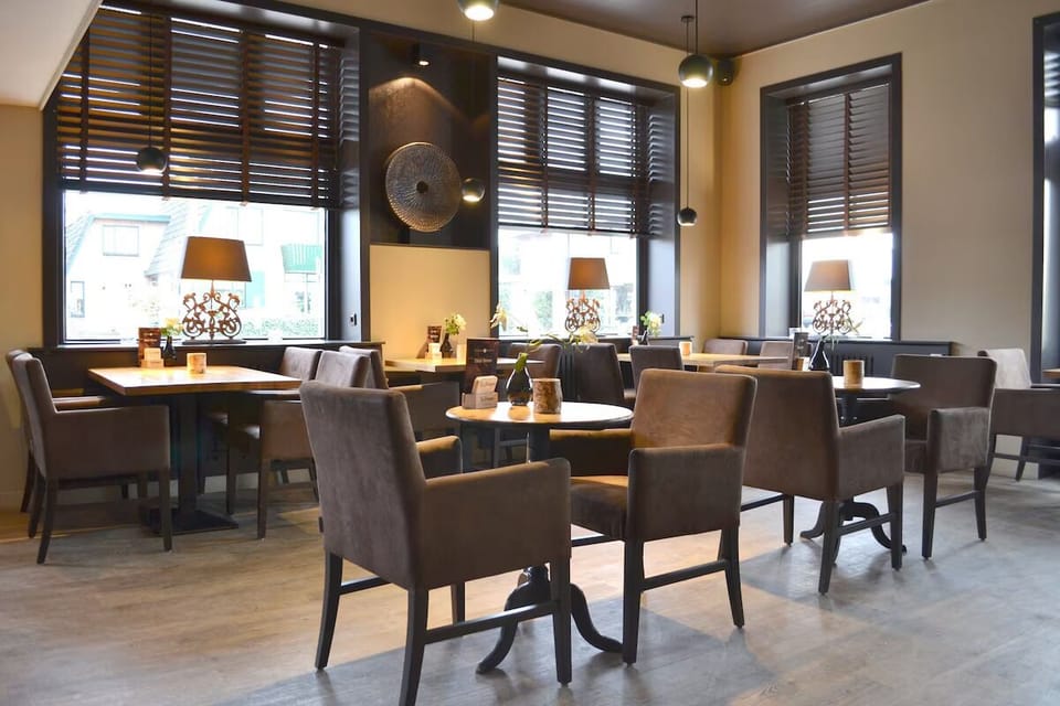 Settle into plush seating for coffee, conversation, and calm