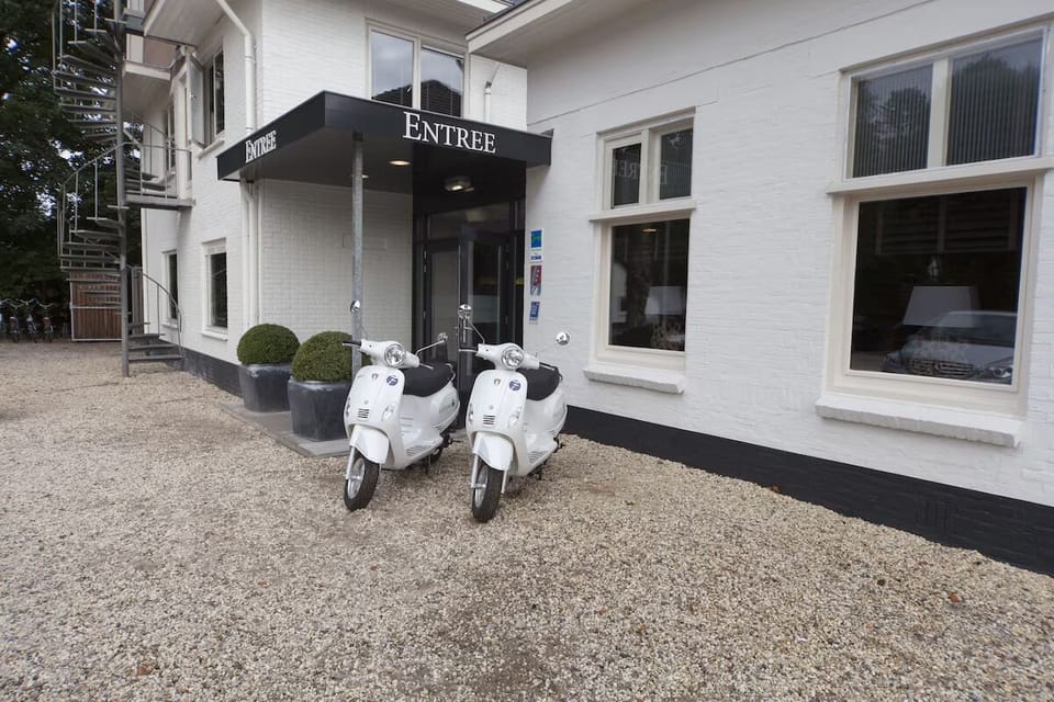 Step inside through the welcoming entrance for an easy check-in