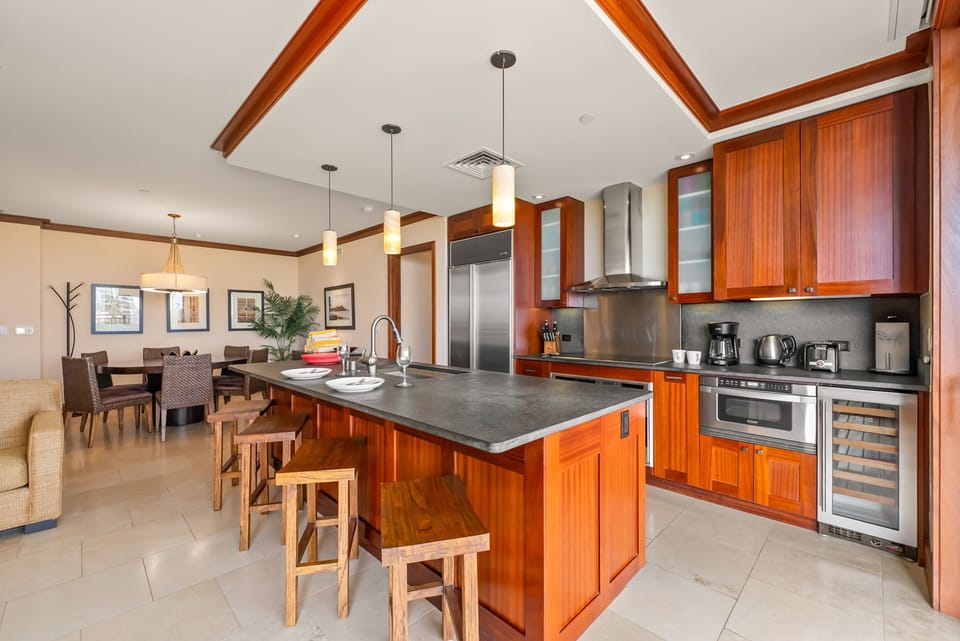 Villa, Multiple Beds, Lanai, Ocean View (Hale Alani) | Private kitchen