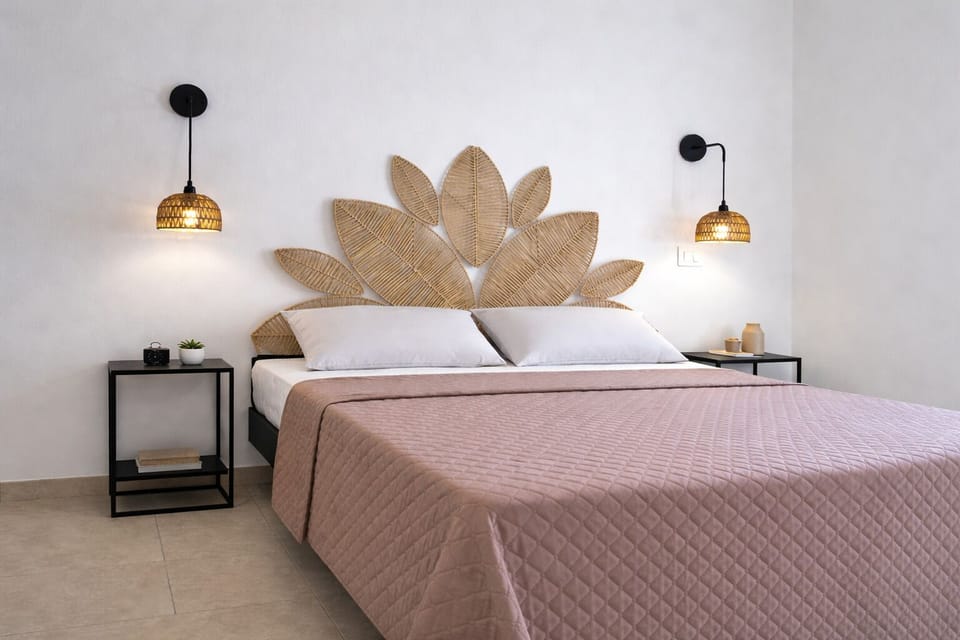 Double Room, Private Bathroom, Garden View | Minibar, in-room safe, desk, laptop workspace