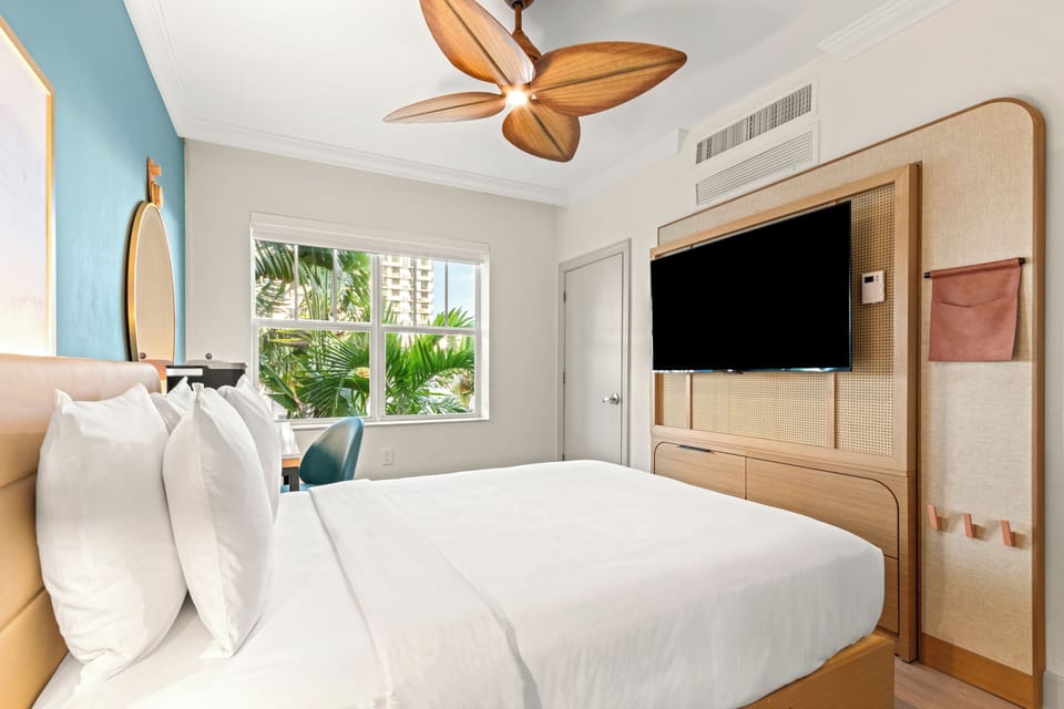 Bedroom. Interior and views may vary based on location and availability