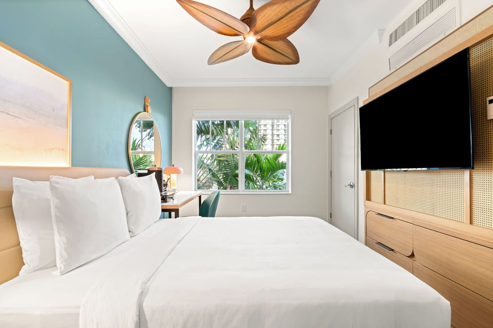 Bedroom. Interior and views may vary based on location and availability