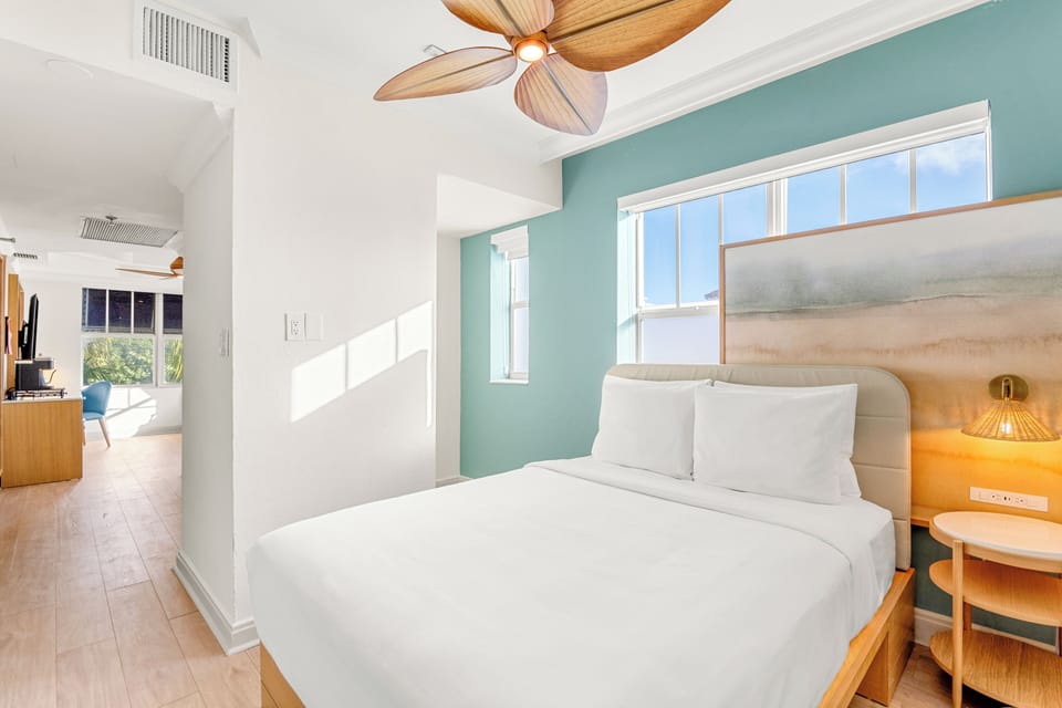 Bedroom. Interior and views may vary based on location and availability