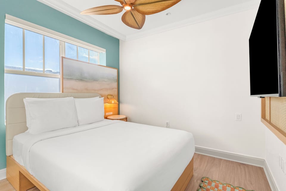 Bedroom. Interior and views may vary based on location and availability