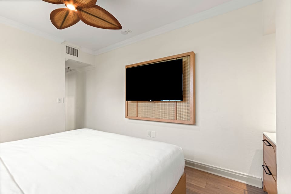 Bedroom. Interior and views may vary based on location and availability